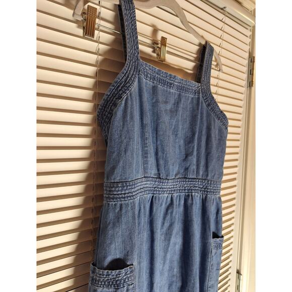 Madewell Size 2 Blue Denim Button Up Dress - Picture 10 of 12